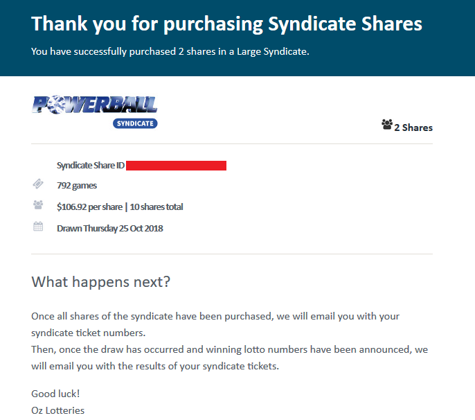 Tattslotto syndicate clearance results