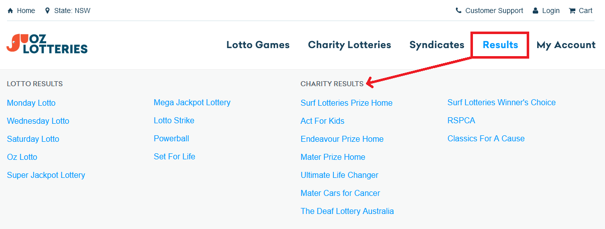 check past lotto numbers