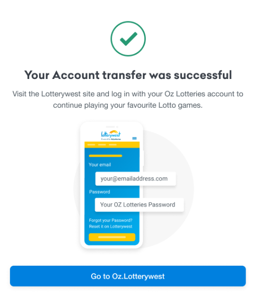 My lotto clearance account